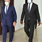 BTP Côte d’Ivoire: les travaux de bitumage de l’axe Sinfra-Bouaflé lancés (visite d’État Ouattara Marahoué, Amédé Kouakou, Zagou Talé)